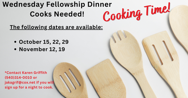 Cooks Needed!