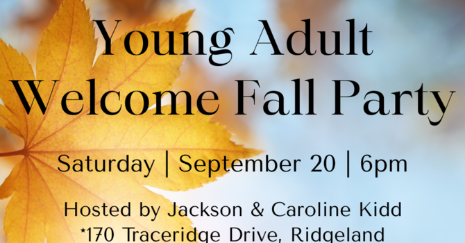 Welcome Fall Party