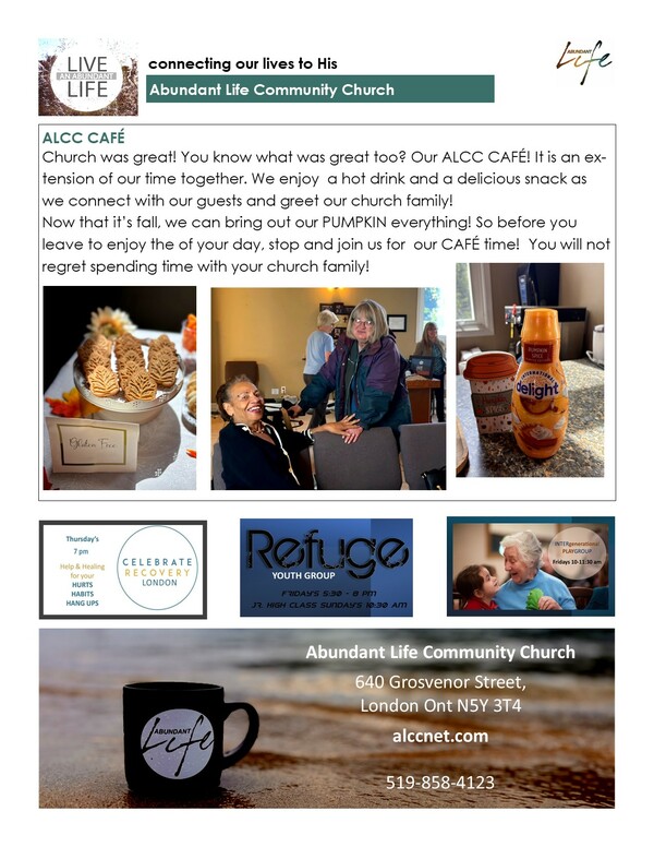 The Events & Happenings of the Abundant Life