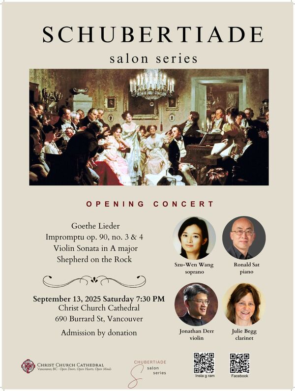 Schubertiade Salon Series debuts at the Cathedral