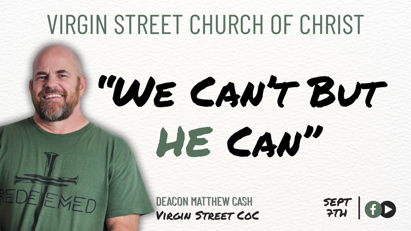 "We Can't, But HE Can"