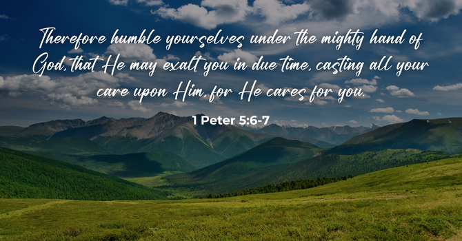 1 Peter 5:6-7 image