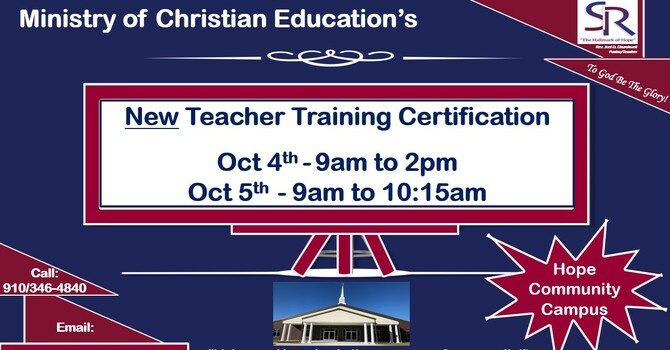 New Teacher Training Certification
