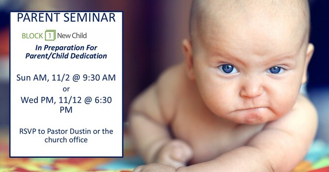 Building Block 1 New Child Parent Seminar