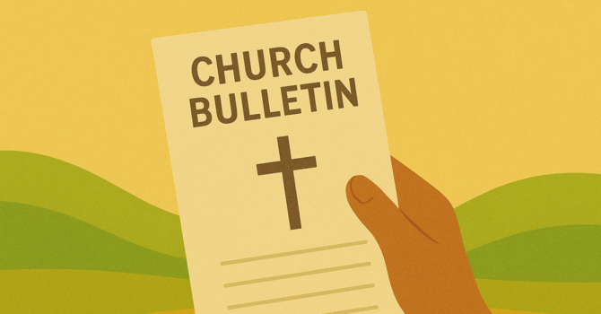 Weekly Bulletin: 9/7/25