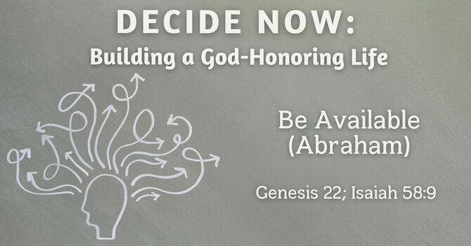 Be Available