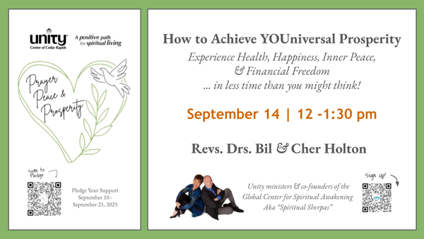 9/14 - How to Achieve YOUniversal Prosperity