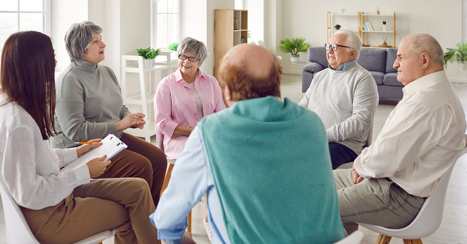 Coffee time for caregivers at Christ Church