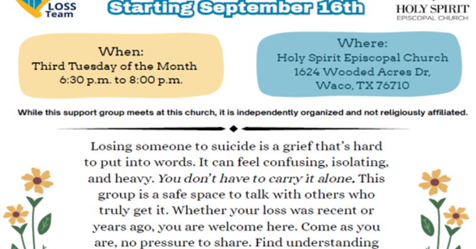 Suicide Loss Support Group