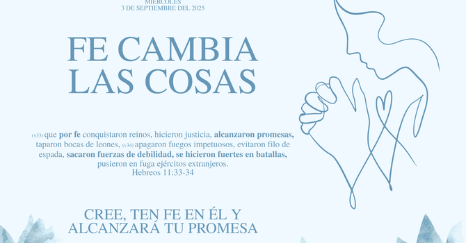 La fe cambia las cosas. image