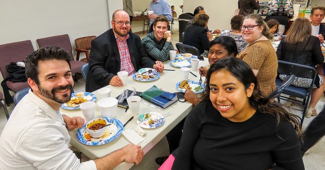Believers Share Fellowship Meals image