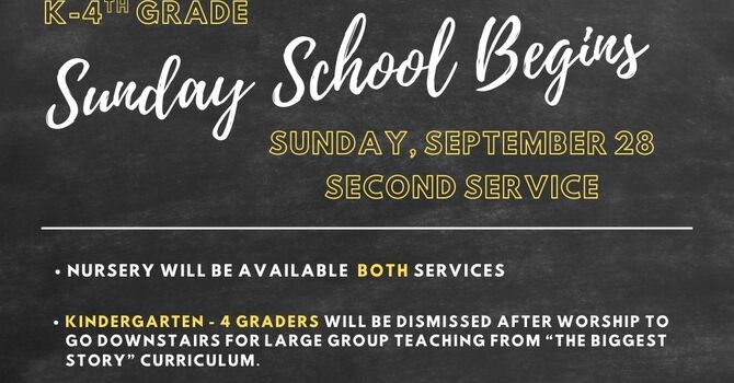 K-4th Grade Sunday School