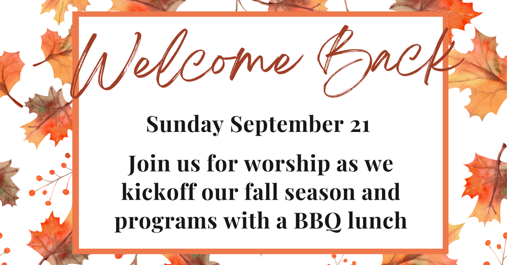 Welcome Back BBQ!