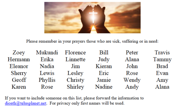 Diocesan Prayers
