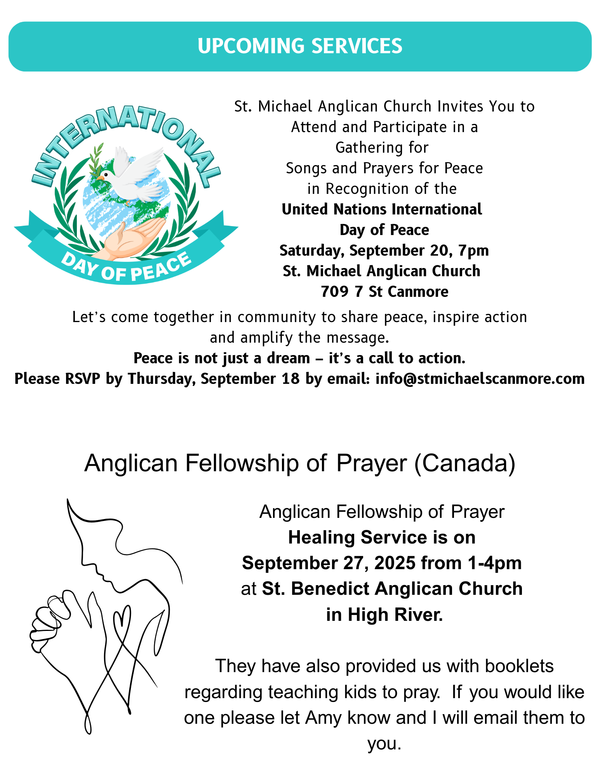 Upcoming Services