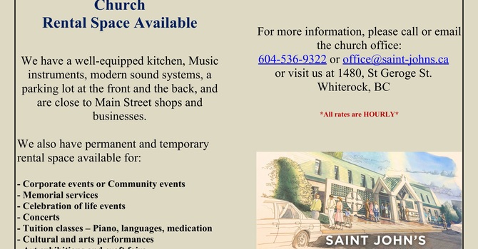 St. John’s Presbyterian Church - Rental Space Available   image