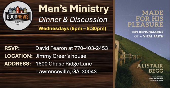 Men's Ministry Dinner & Discussion