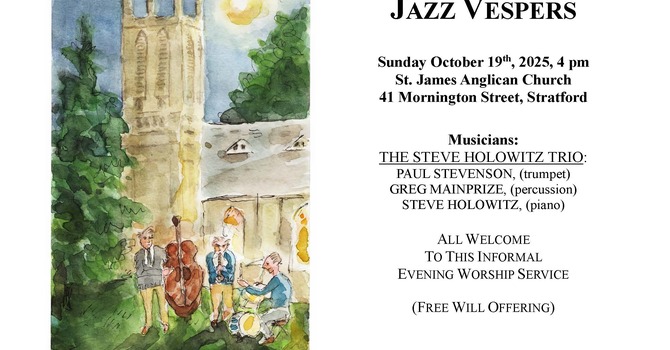 Jazz Vespers - October 19th at 4pm image