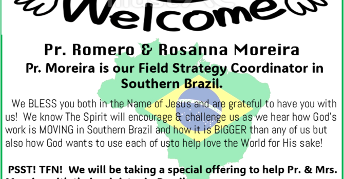 WELCOME - Pastor Romero & Rosanna Moreira image