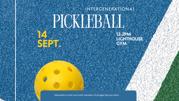  Let’s Play! Pickleball This Sunday After Church