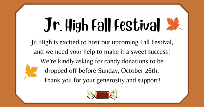 Jr High Fall Festival!
