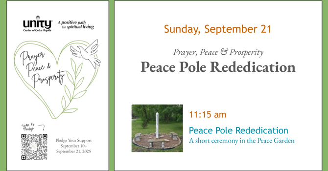 Peace Pole Rededication