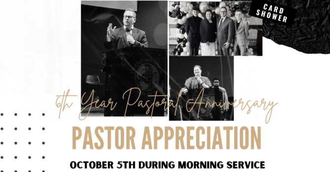 PASTOR APPRECIATION CARD SHOWER FOR THE ERWINS image