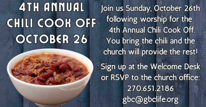 4th Annual Chili Cook Off