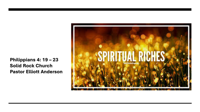 Spiritual Riches