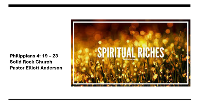 Spiritual Riches