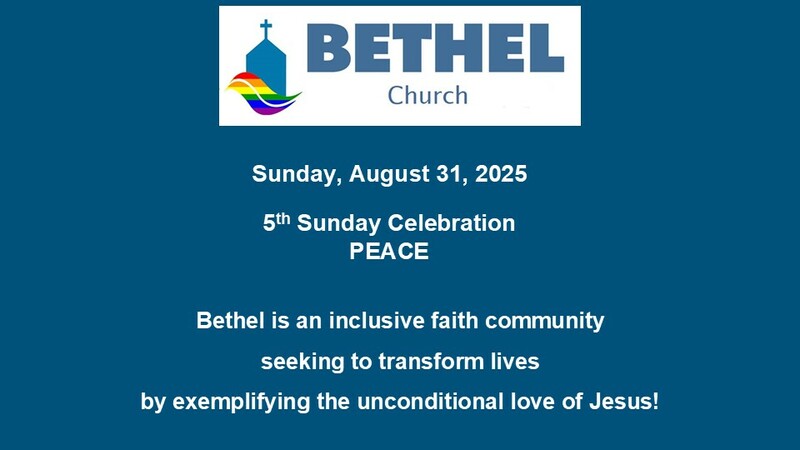 August 31 Worship - 5th Sunday Celebration