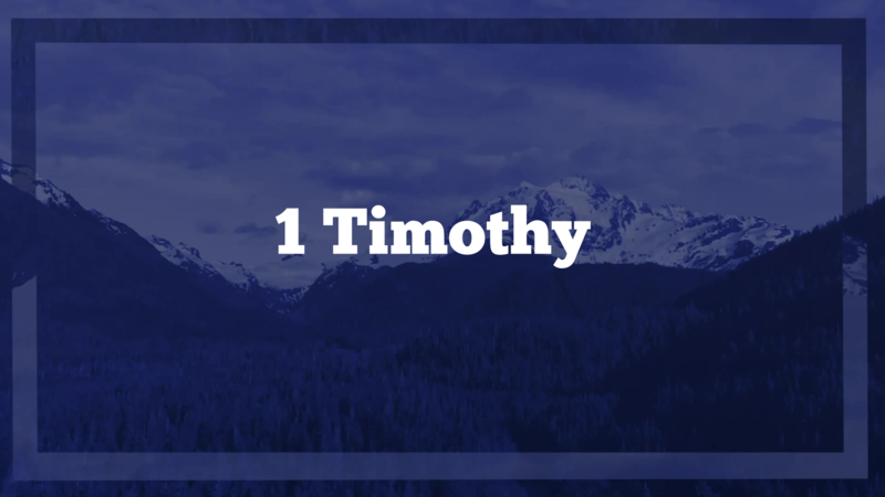 1 Timothy 1