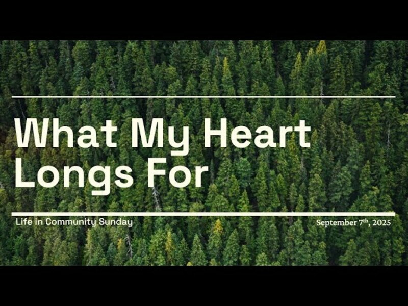  What My Heart Longs For