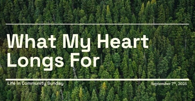  What My Heart Longs For