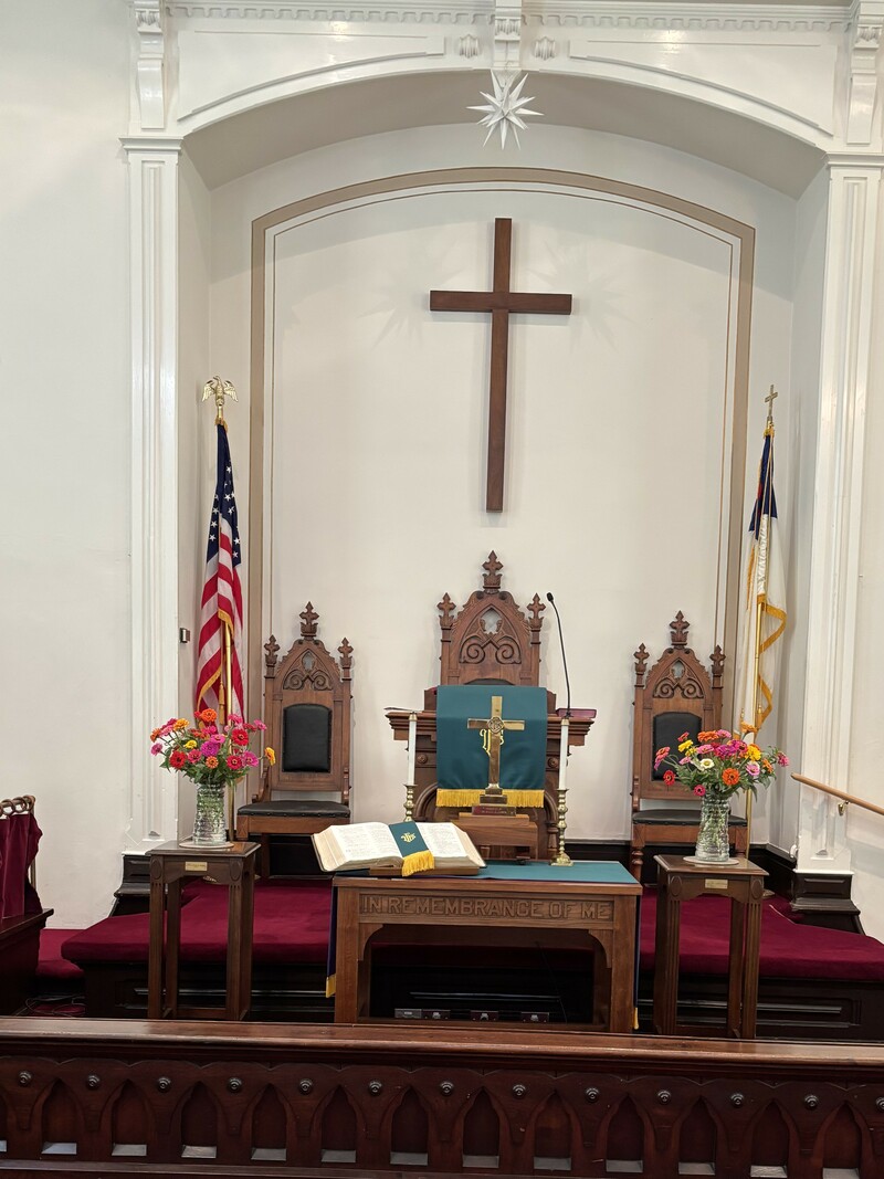 Services at Franklin UMC on September 14, 2025