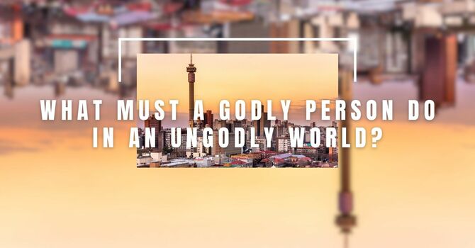 What Must a Godly Person Do in an Ungodly World?