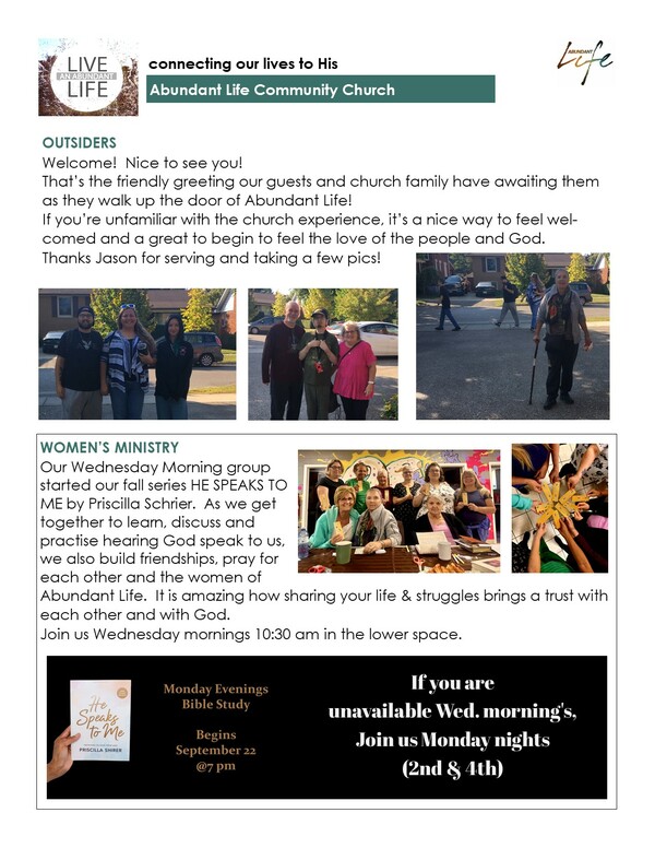 connecting others to a life that matters