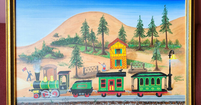 "Toy Train Scene"