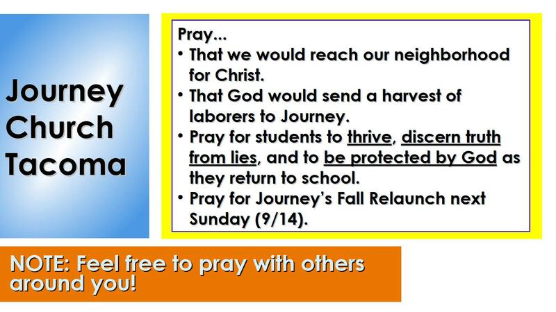 Communion Message and Prayer Time (September))