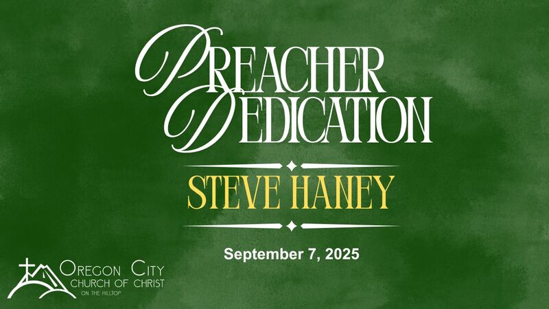 Preacher Dedication
