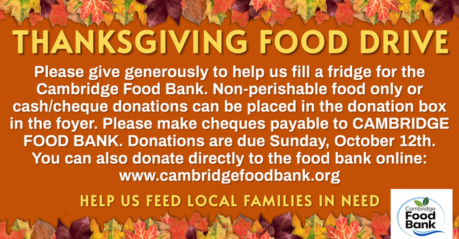 Thanksgiving Food Drive