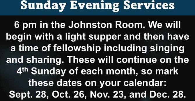 Sunday Evening Services