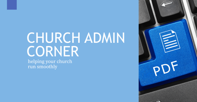 Church Admin Corner
