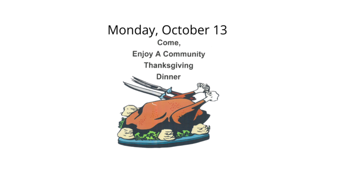 Community Thanksgiving Dinner