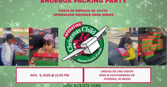 SHOE BOX PACKING PARTY