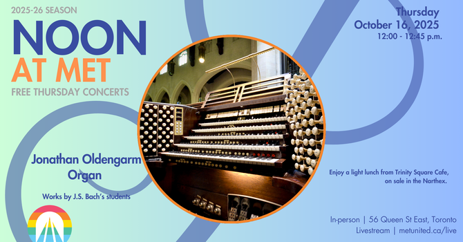 Noon at Met | Jonathan Oldgengarm, organist