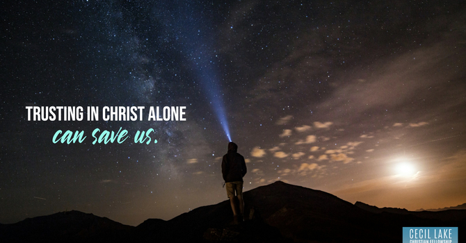 “IT’S ABOUT WHAT CHRIST HAS DONE” image