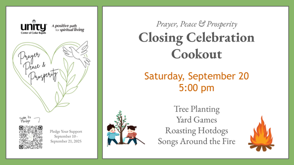 9/20 Prayer, Peace & Prosperity Closing Celebration