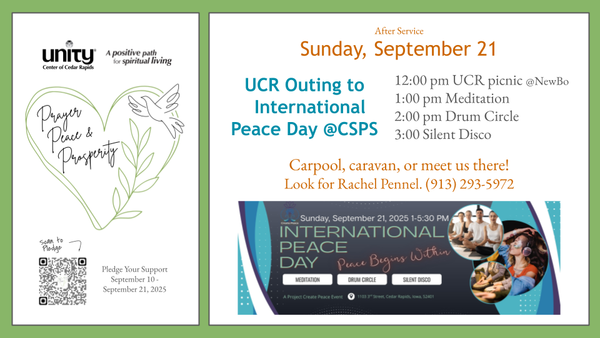 UCR Outing to International Peace Day @CSPS