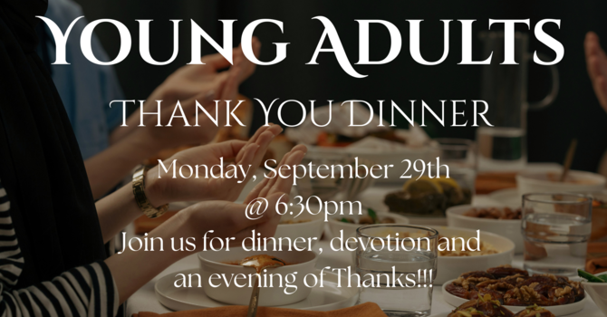 Young Adults Dinner